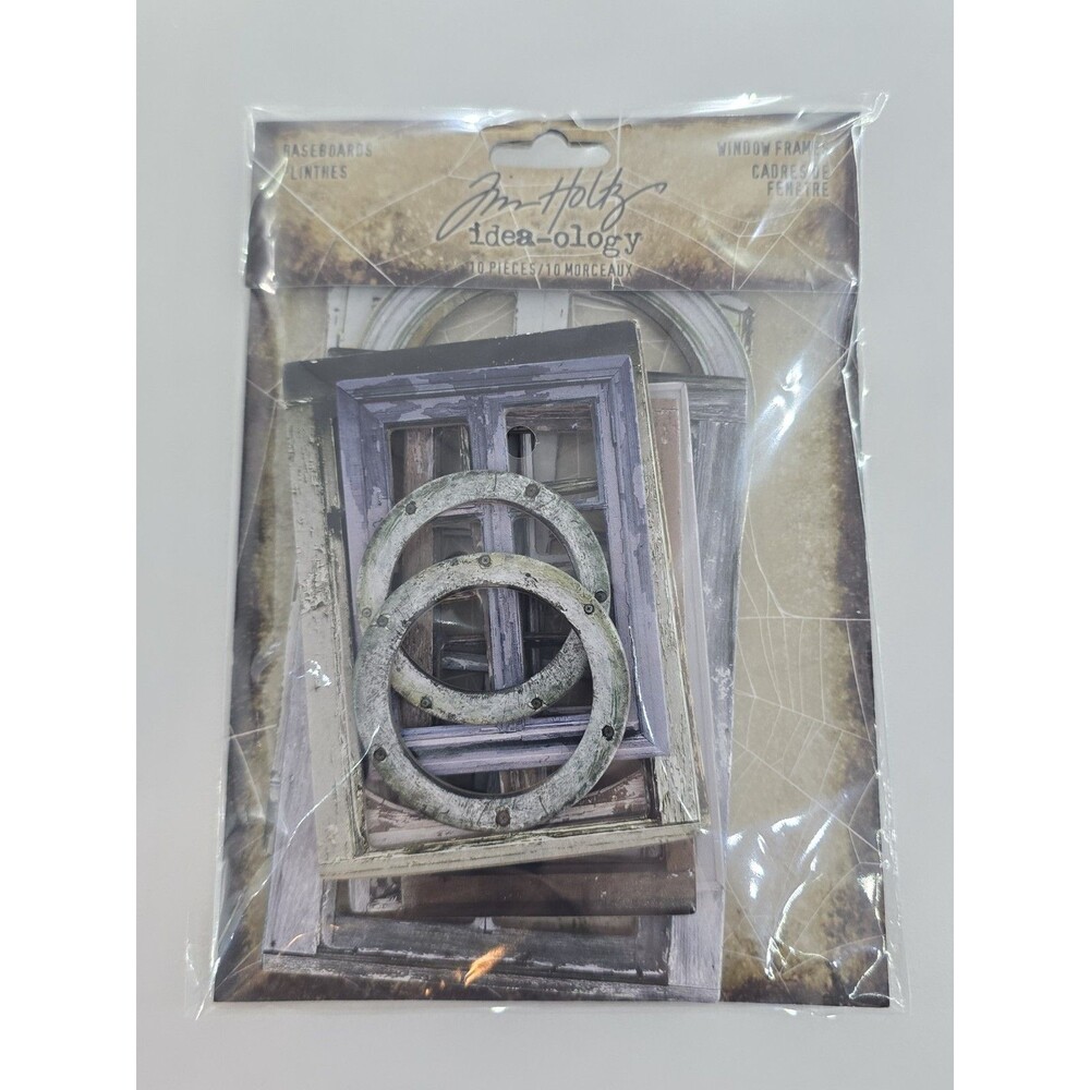 Tim Holtz Idea-ology Baseboards Window Frames 10pc Halloween TH94158